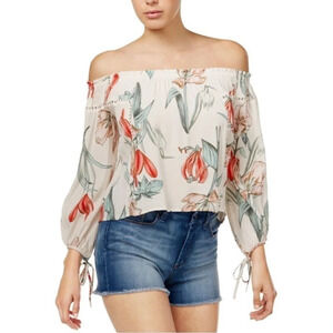 NWOT Revolve ASTR The Label | Chavelle Top Off The Shoulder Floral Cropped